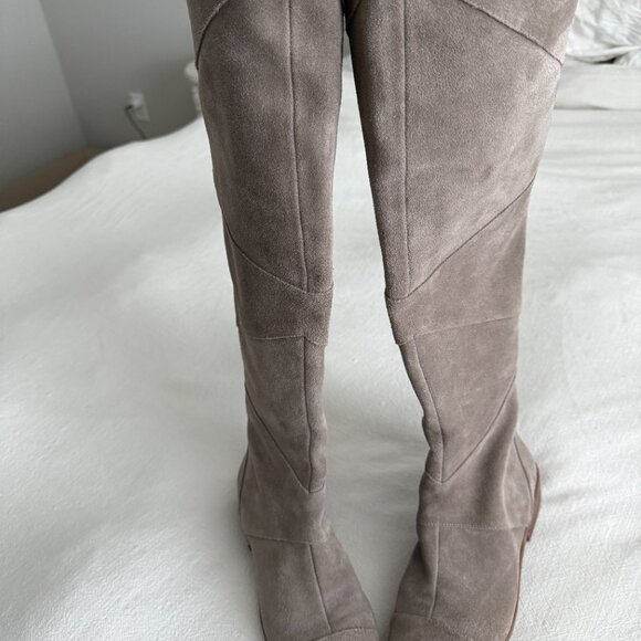 Gray Suede Sole Society "Tiff" Over the Knee Boots - Picture 4 of 6